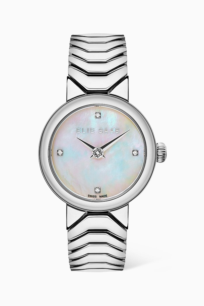 

Idylle Swiss Mini Stainless Steel Watch, 27mm, Silver