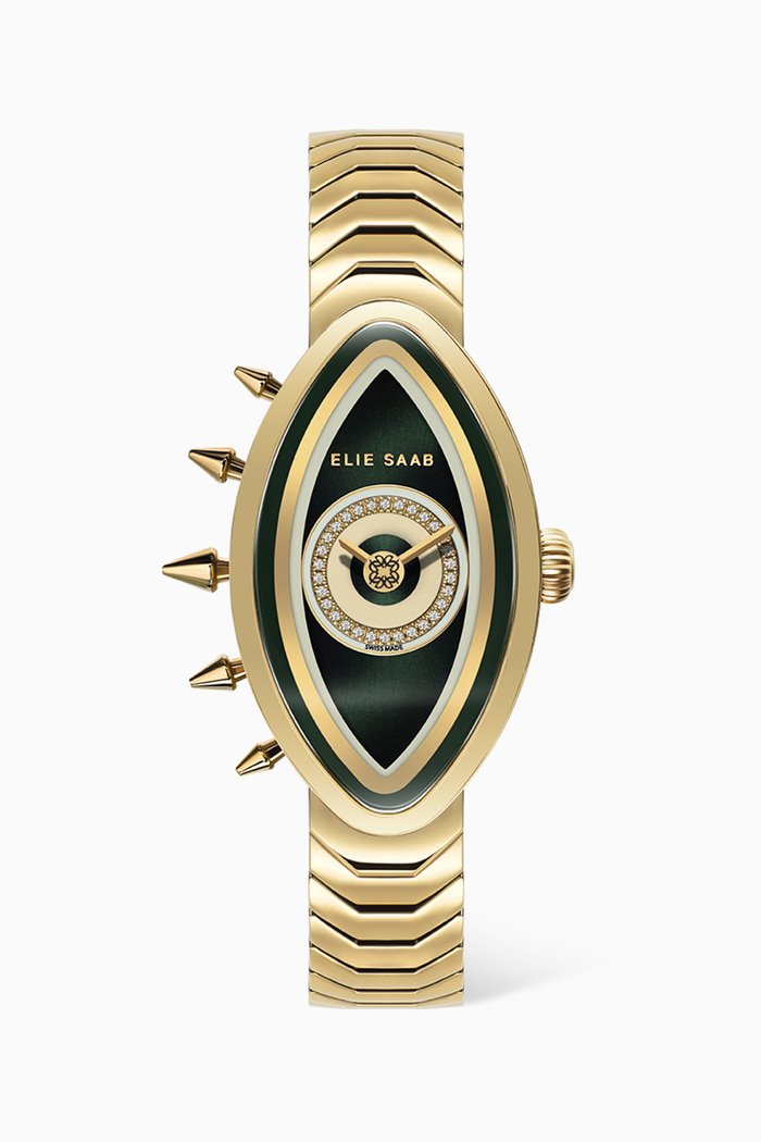 

Eayan Pure Swiss Diamond Gold-plated Watch, 23x40mm