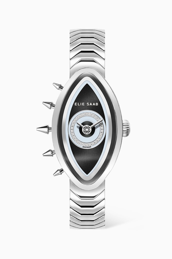 

Eayan Pure Swiss Diamond Stainless Steel Watch, 23x40mm, Silver