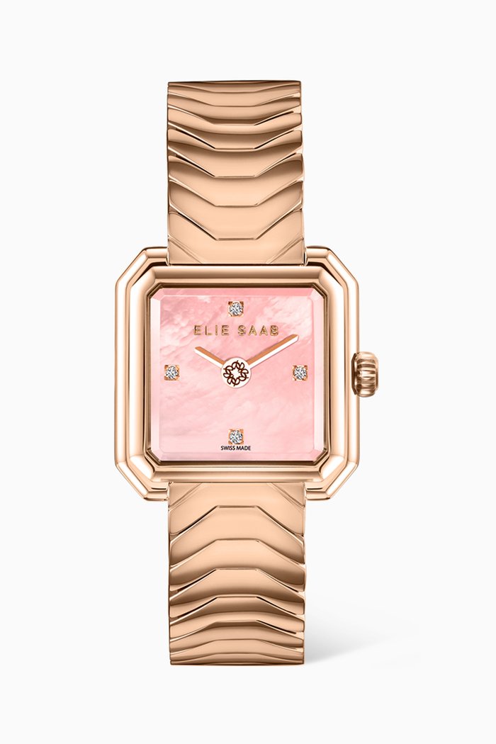 

Carré Swiss Rose Gold-plated Stainless Steel Watch, 25mm