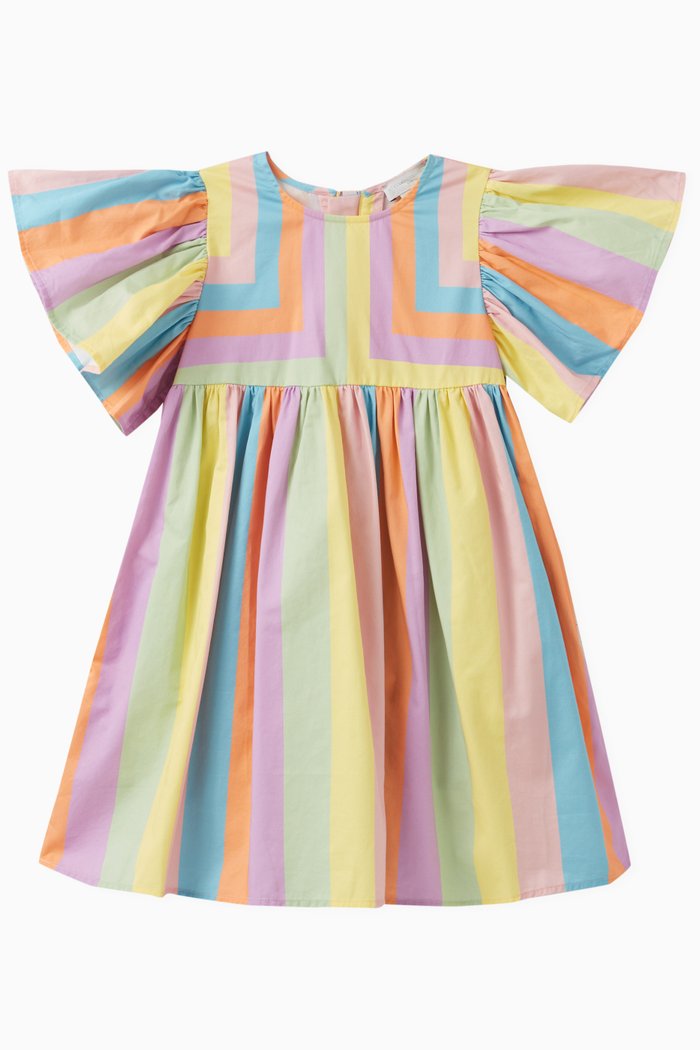 

Striped Dress in Cotton, Multicolour