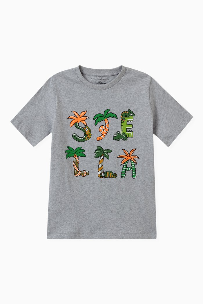 

Logo T-shirt in Cotton, Grey