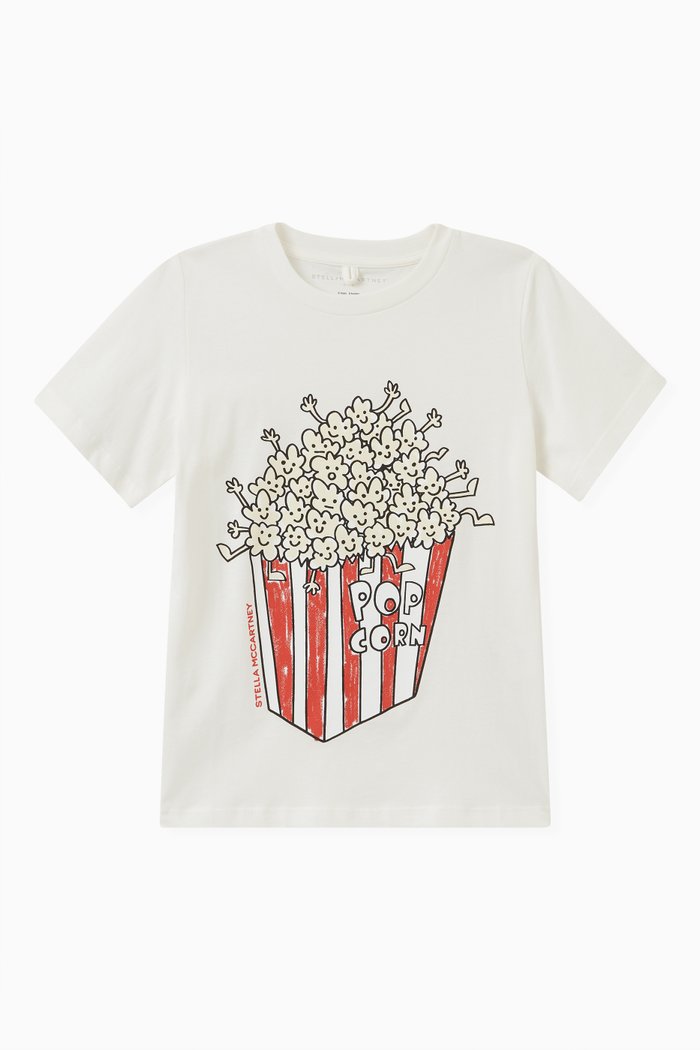 

Popcorn T-shirt in Cotton, White