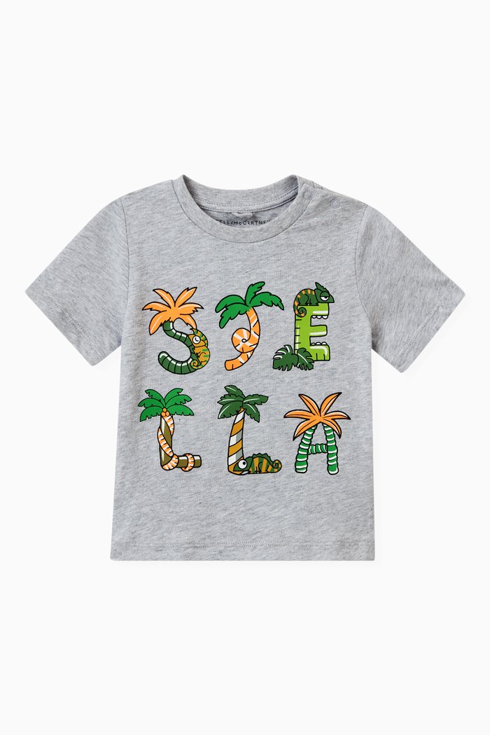 

Logo T-shirt in Cotton, Grey