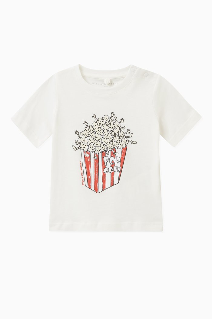 

Popcorn T-shirt in Cotton, White