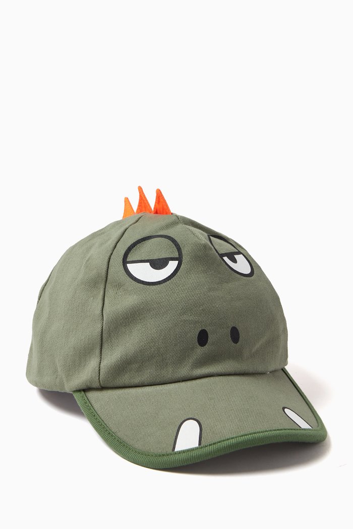 

Alligator Cap in Cotton Twill, Green