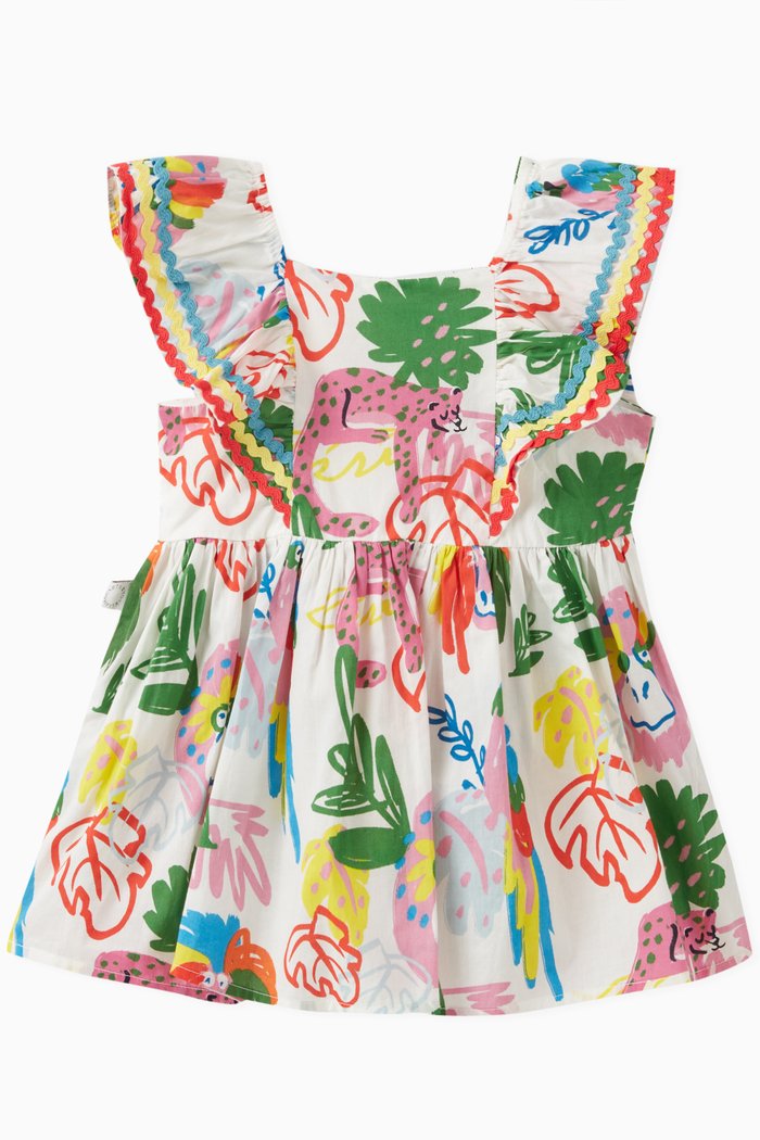 

Graphic Print Dress & Bloomers Set, Multicolour