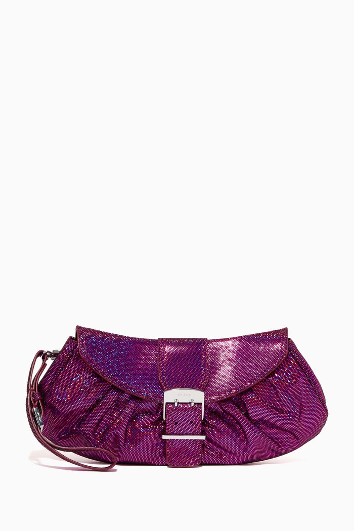 

Glami Clutch in Goatskin Leather, Purple