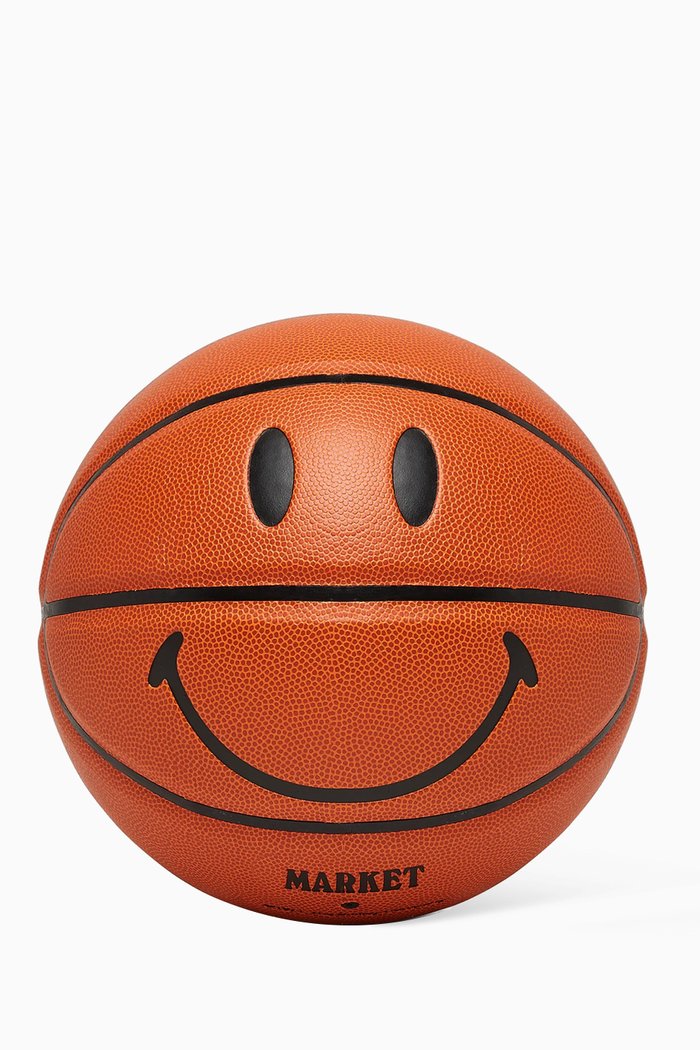 

Smiley Natural Basketball in Rubber, Orange