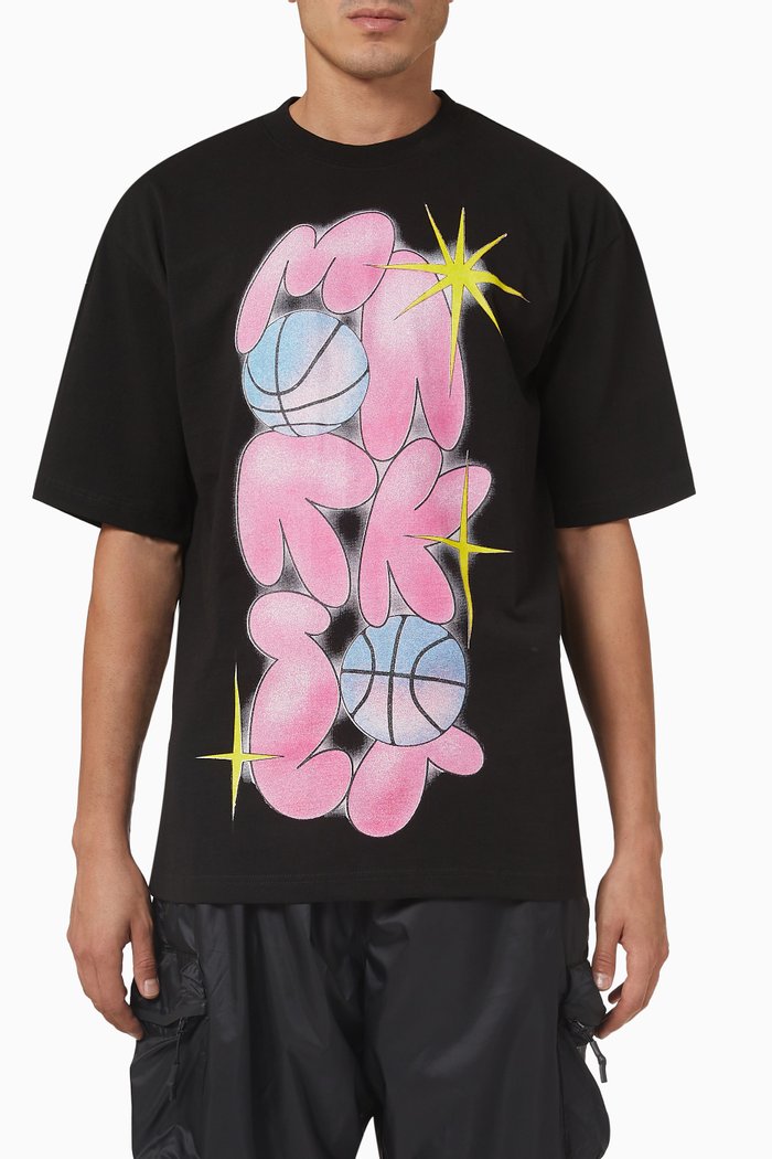 

Spacebols T-shirt in Cotton, Black