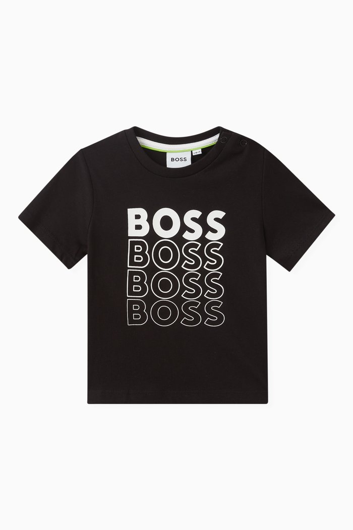 

Logo Print T-shirt in Cotton, Black