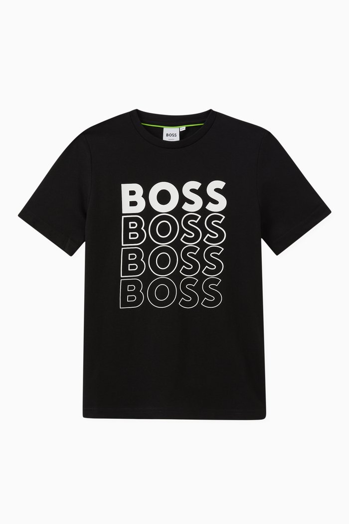 

Logo Print T-shirt in Cotton, Black