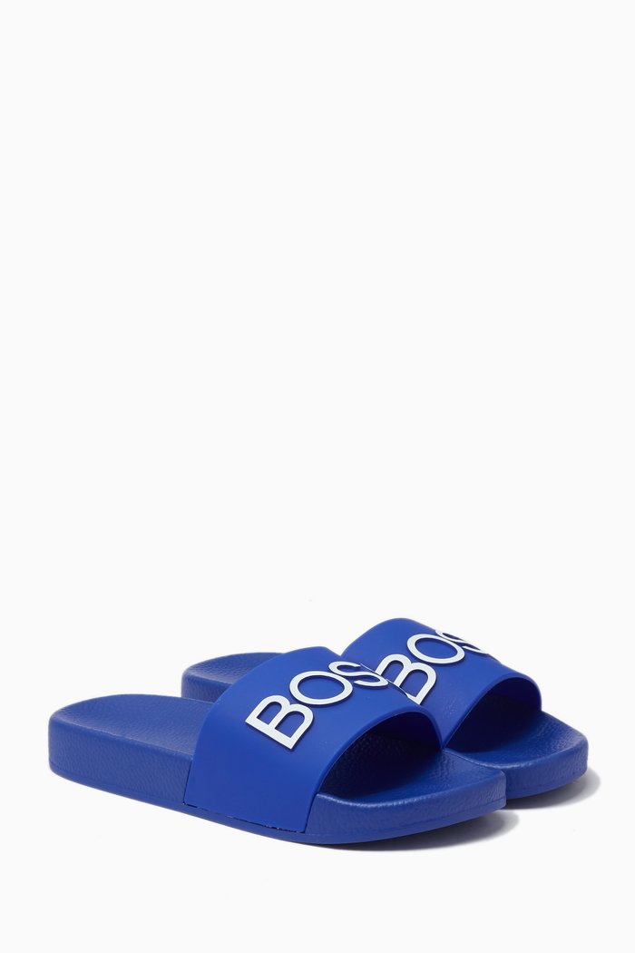 

Logo Slides in Rubber, Blue