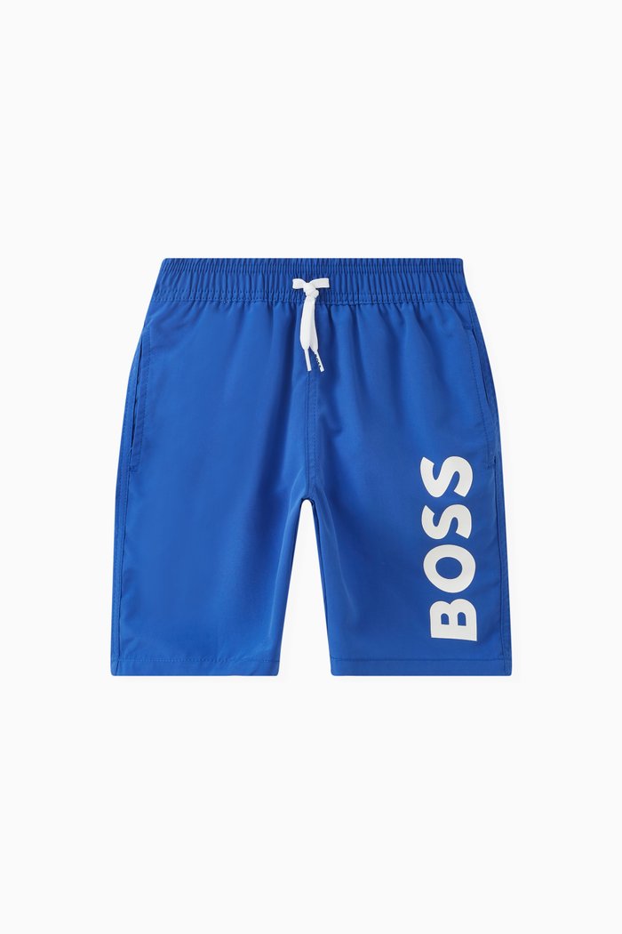 

Logo-print Swim Shorts, Blue
