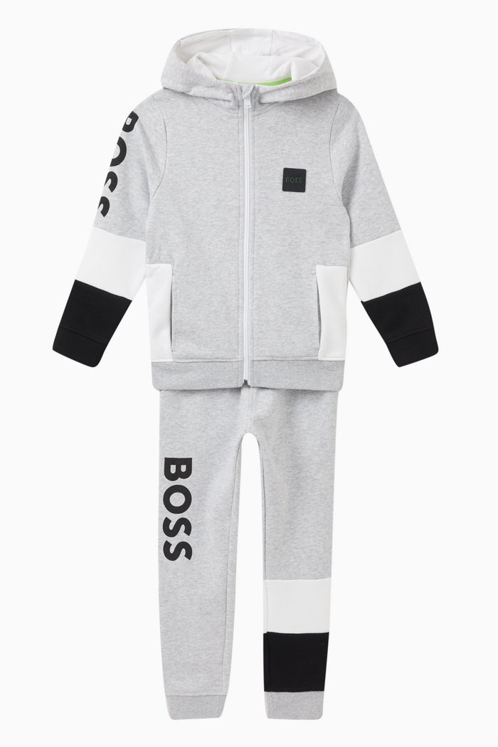 

Logo Tracksuit in Cotton-blend, Blue