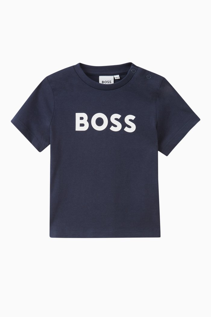 

Logo-print T-shirt in Cotton, Blue