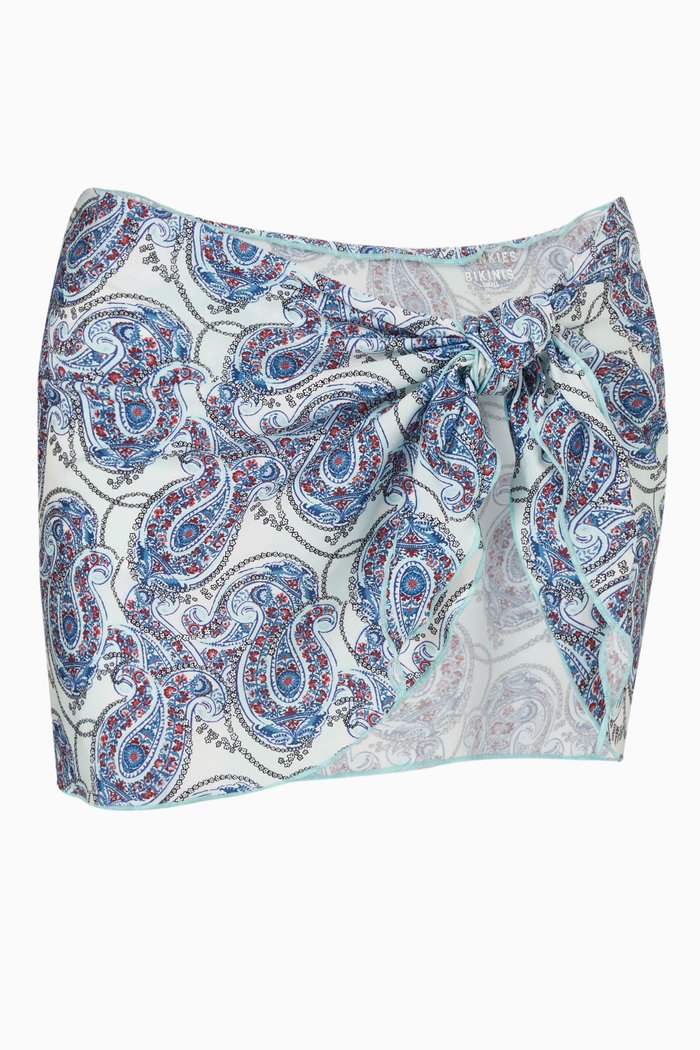 

Paraiso Shine Wrap Sarong in Stretch Nylon, Blue