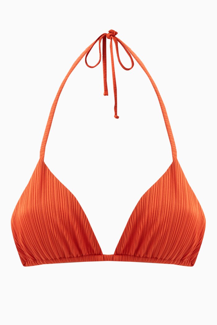 

Nick Plissé Bikini Top, Orange