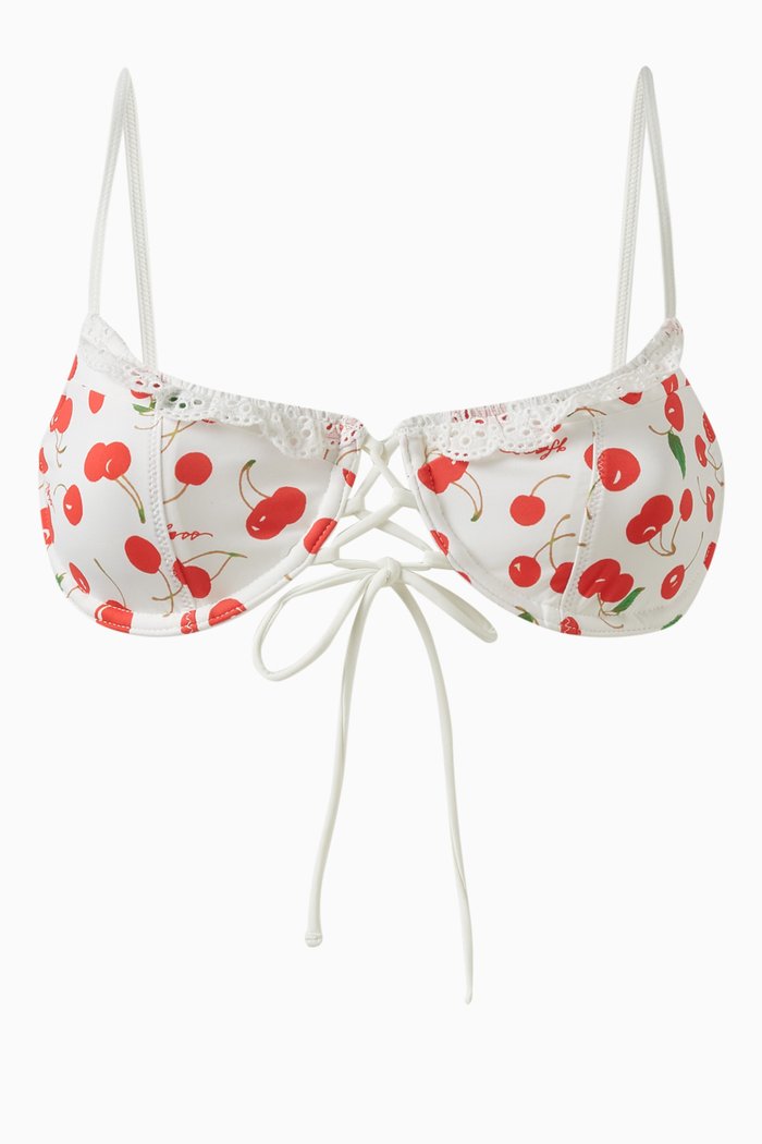 Lucia Floral Bikini Bra, Multicolour