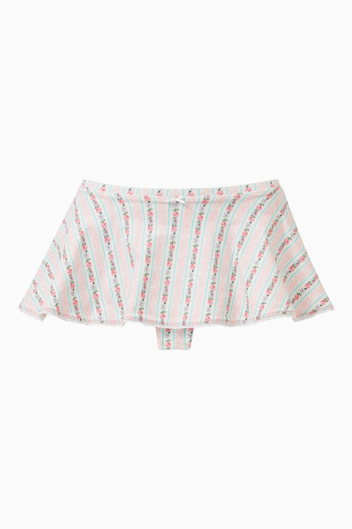 

Izabella Floral Swim Skirt, White