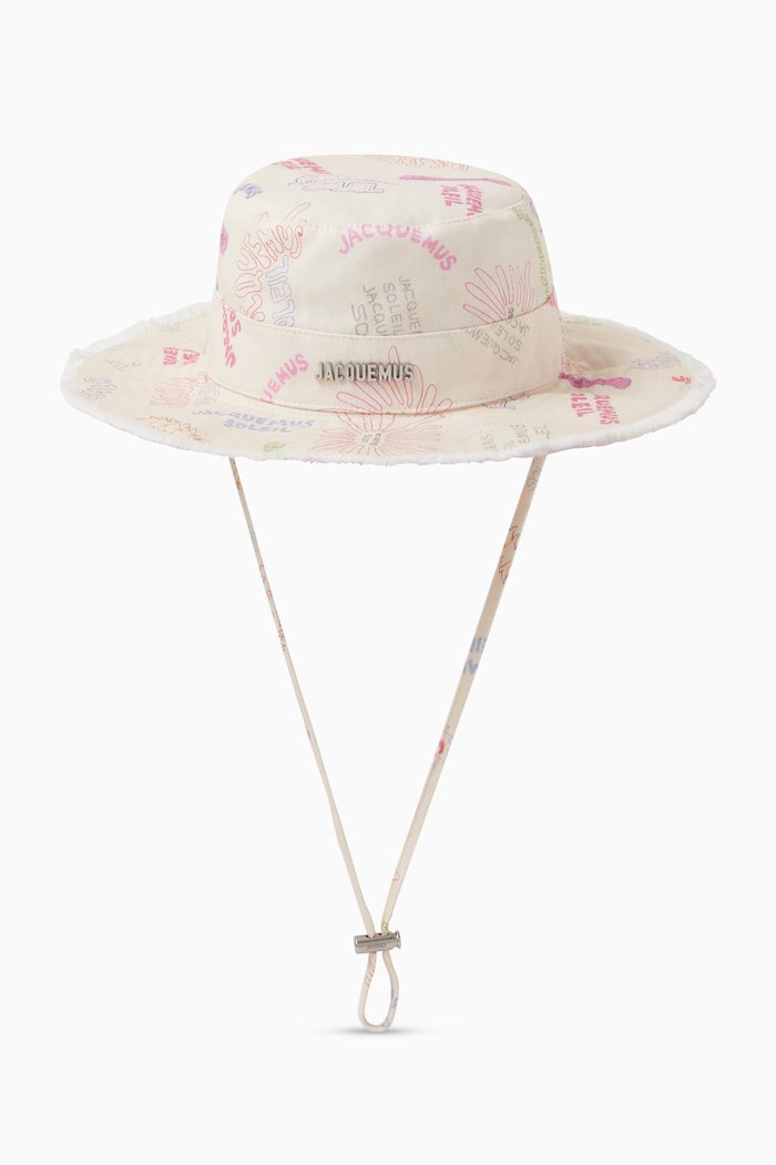 

Le Bob Artichaut Drawstring Hat in Cotton-canvas, Multicolour