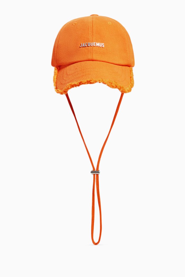 

La Casquette Artichaut Drawstring Cap in Cotton-canvas, Orange