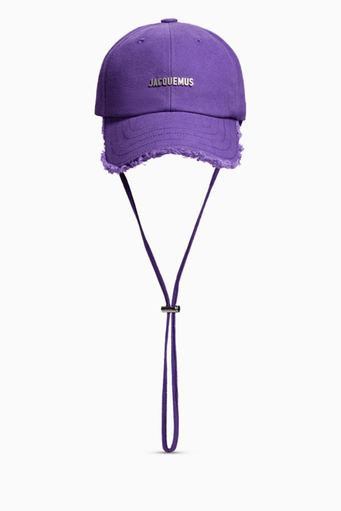 

La Casquette Artichaut Drawstring Cap in Cotton-canvas, Purple