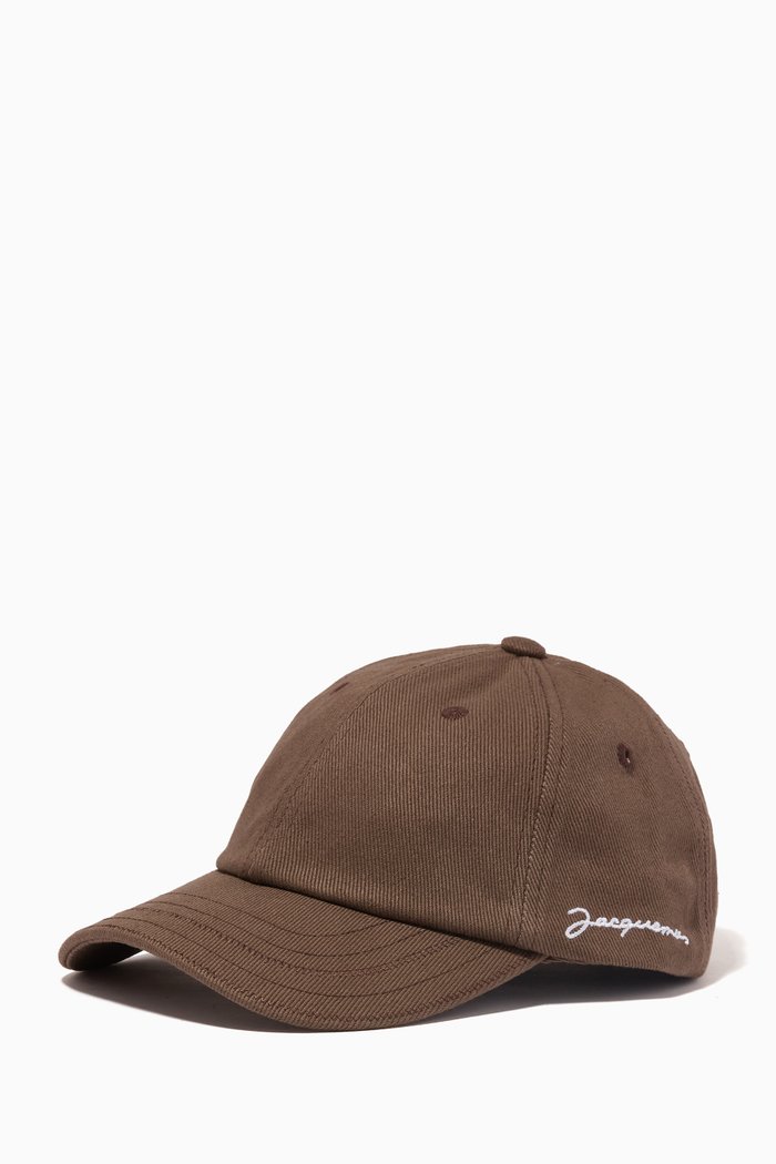 

La Casquette Signature Baseball Cap in Cotton, Brown