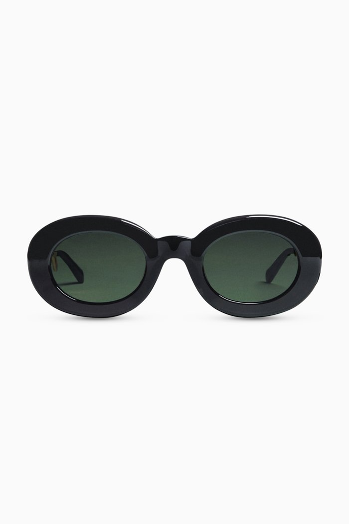 

Les Lunettes Pralu Sunglasses in Acetate, Black