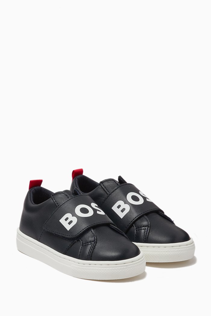 

Logo Sneakers in Leather, Blue