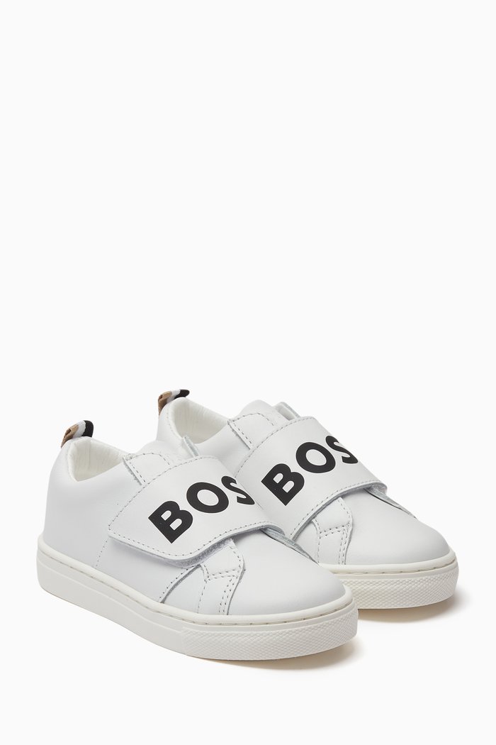 

Logo Sneakers in Leather, White