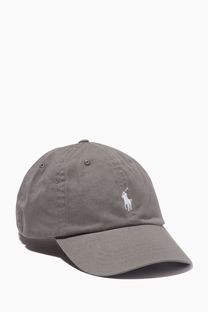 

Logo Sports Cap in Cotton, Grey