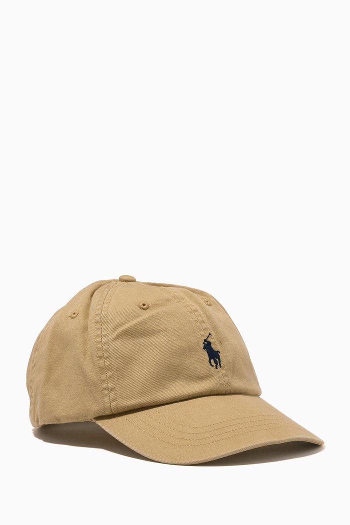

Logo Sports Cap in Cotton, Brown