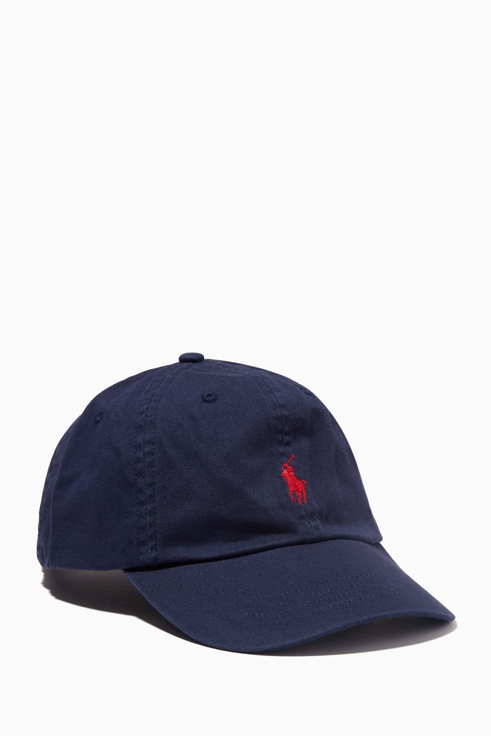 

Logo Sports Cap in Cotton, Blue