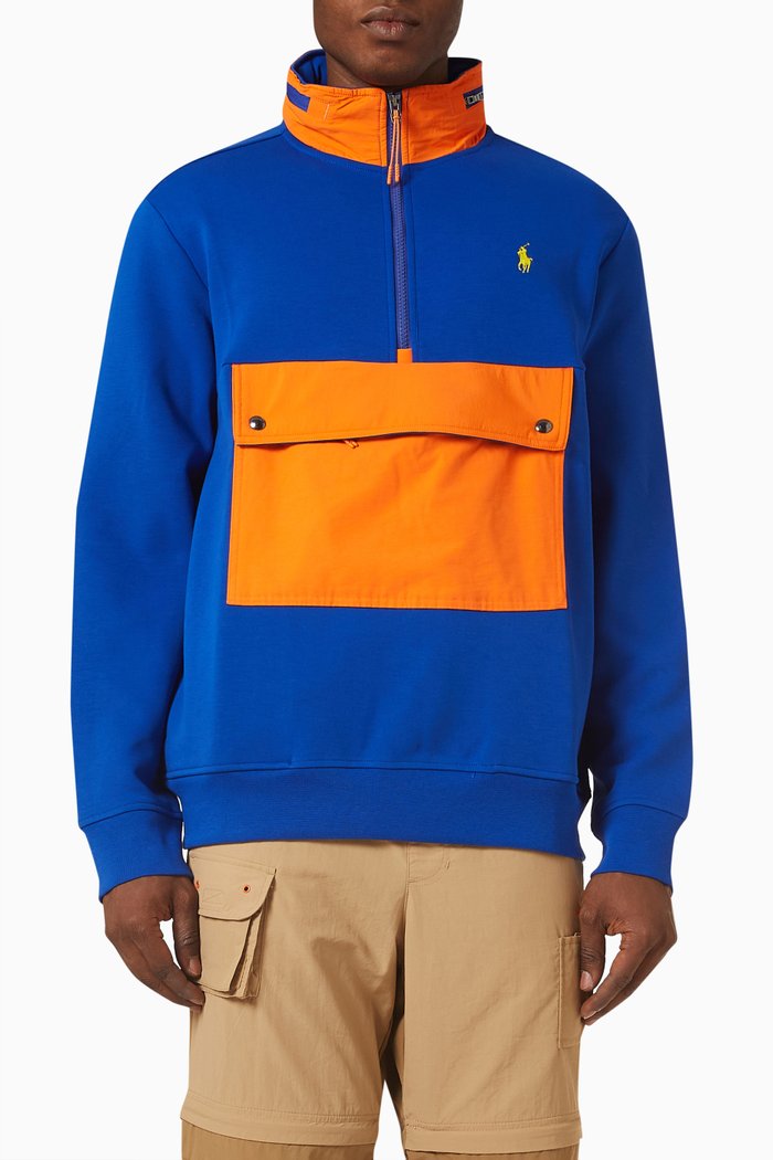 

Hybrid Hoodie in Water Repellant Nylon, Multicolour