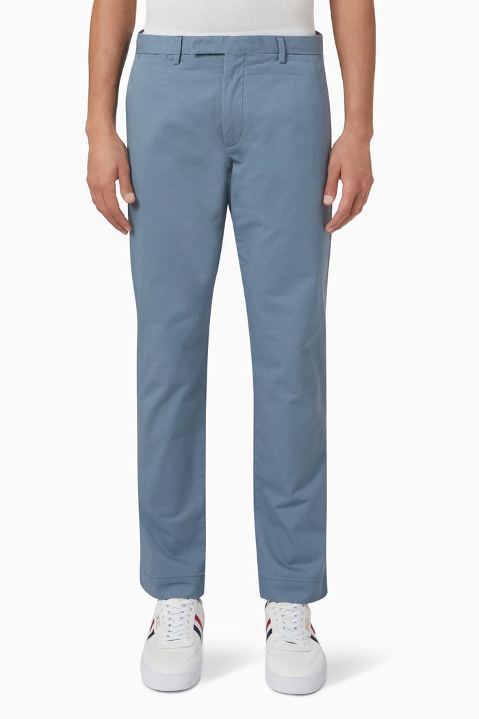

Slim-fit Chinos in Cotton, Blue