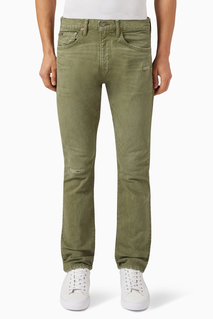 

Sullivan Slim-Fit Jeans in Denim, Green