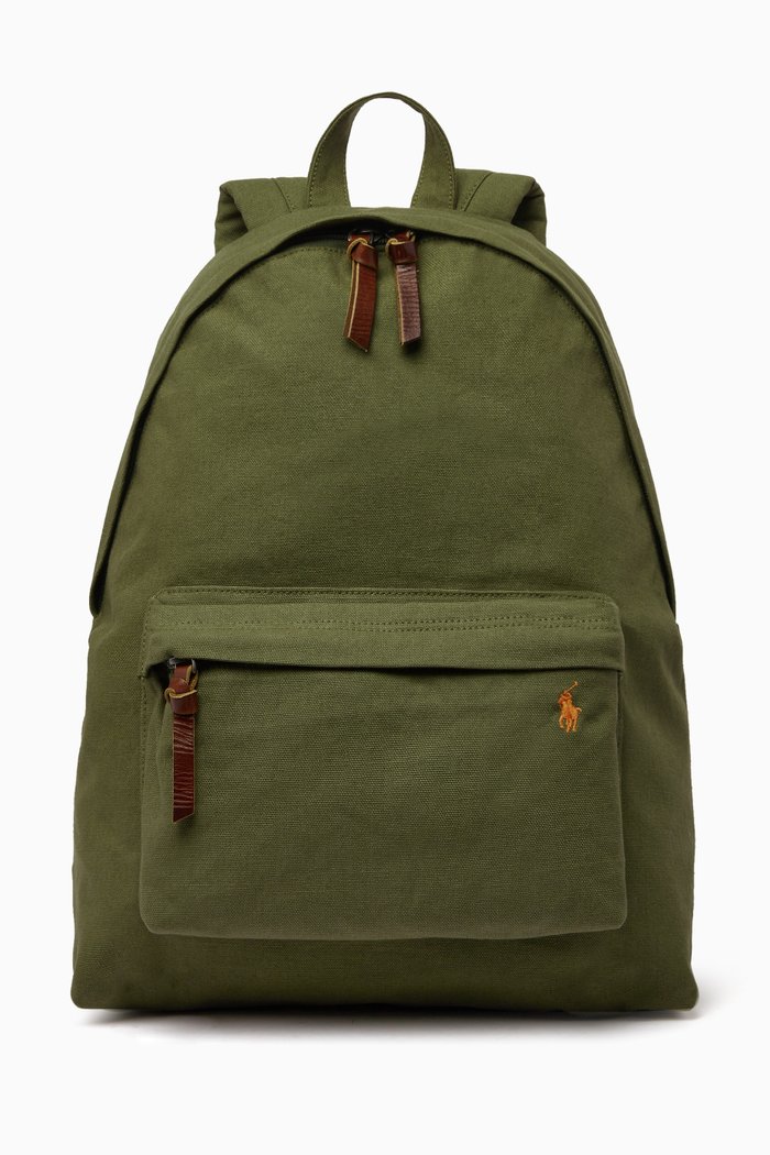 

Large Backpack in Canvas, Green