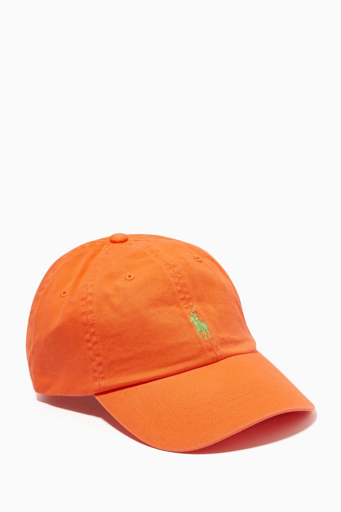 

Polo Sport Baseball Hat in Cotton, Orange