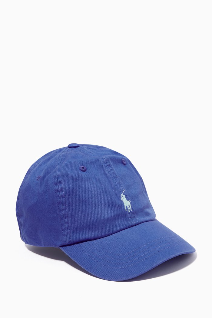 

Polo Sport Baseball Hat in Cotton, Blue