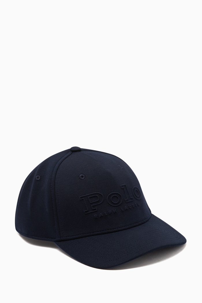 

Embroidered Logo Modern Hat in Cotton, Blue