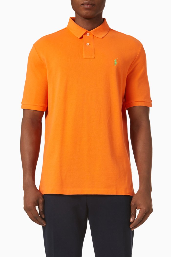 

Polo Shirt in Cotton, Orange