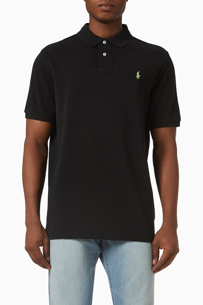

Polo Shirt in Cotton, Black