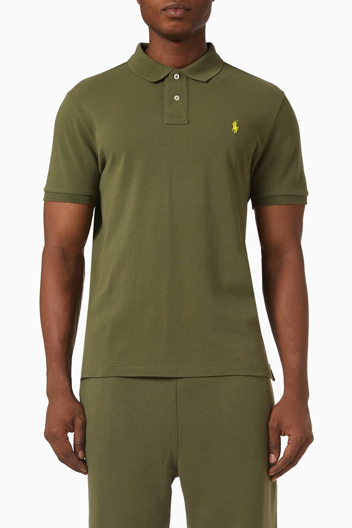 

Polo Shirt in Cotton, Green