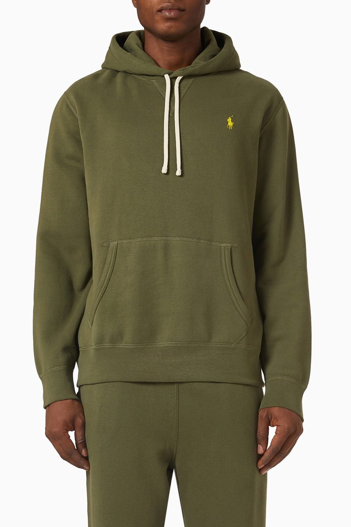 

Logo Hoodie in Fleece, Green