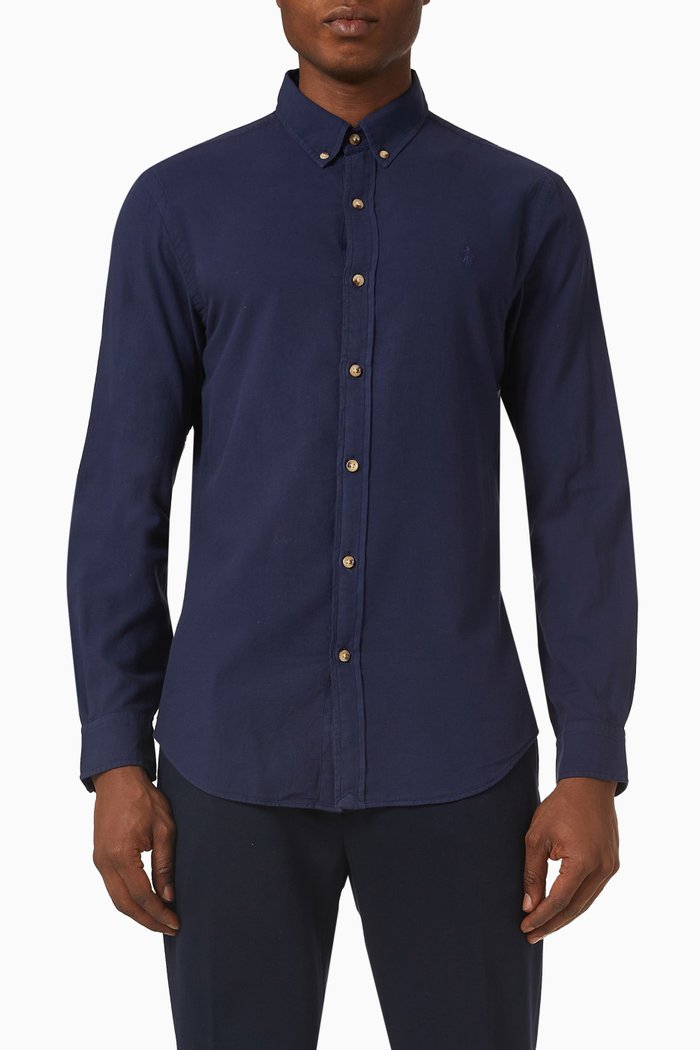 

Sport Shirt in Cotton, Blue