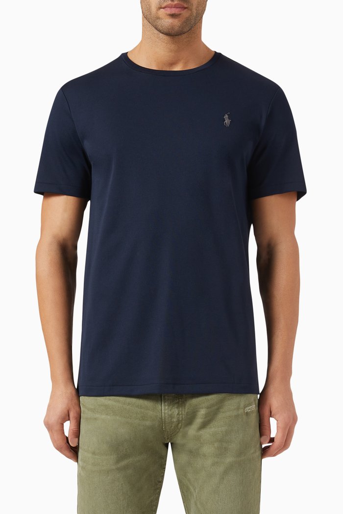 

Logo T-Shirt in Cotton, Blue