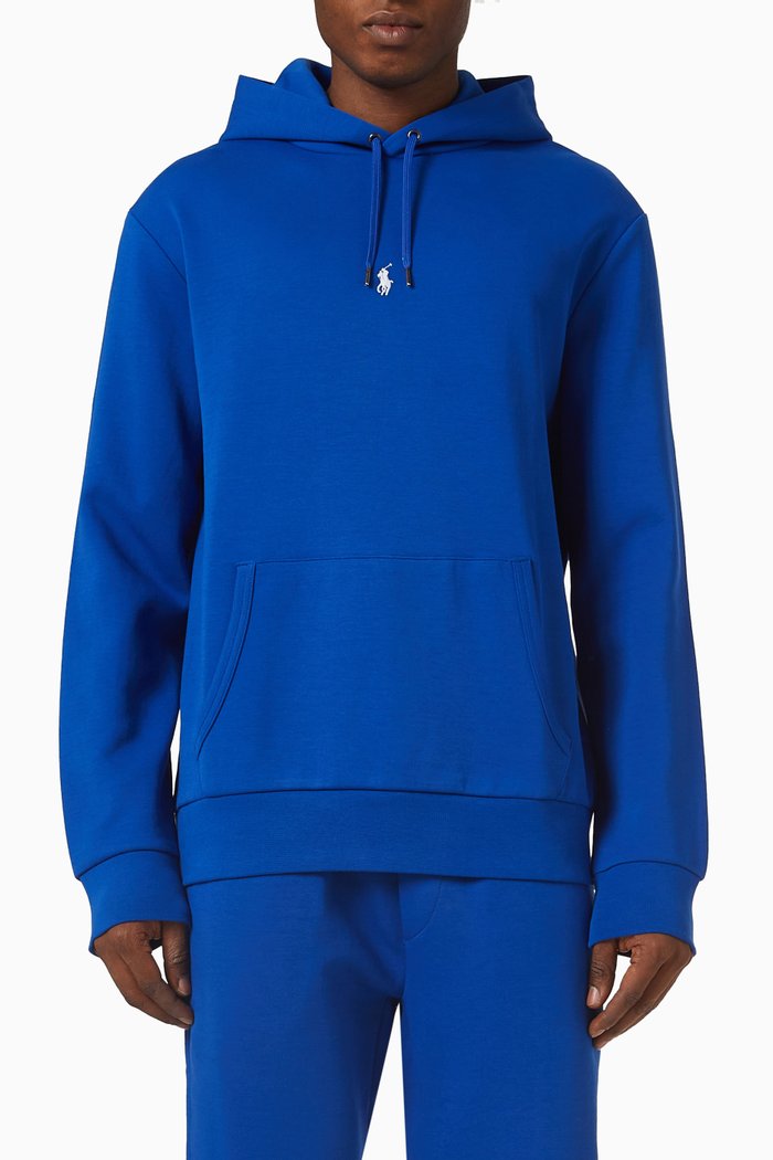 

Logo Hoodie in Fleece, Blue