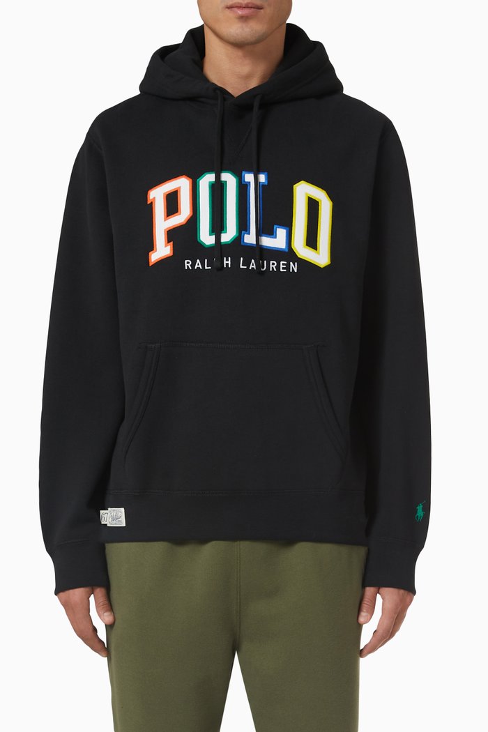 

Logo Hoodie in Cotton fleece, Black