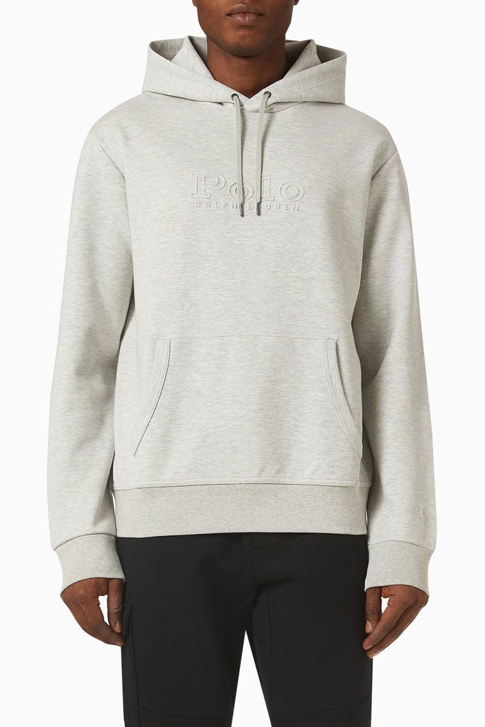 

Logo Hoodie in Fleece, Grey